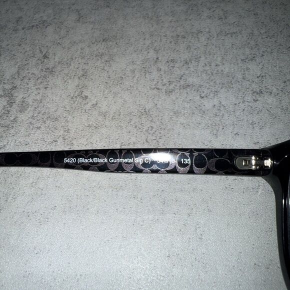 Coach HC 6095 Black Unisex Eyeglasses 54-16-135mm NEW - Picture 6 of 8